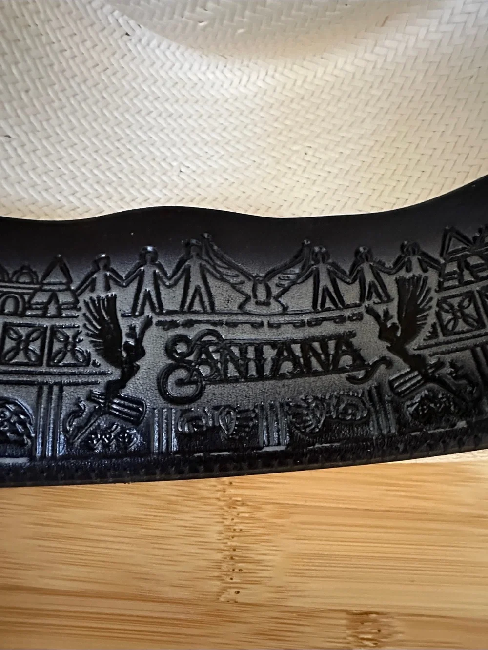 SANTANA Borealis Panama Straw Fedora Hat XL Ivory Resort Coastal Old Money Style